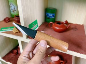 Dao ghép, gọt thẹo  TAY TRÁI cán gỗ Nội Địa Japan